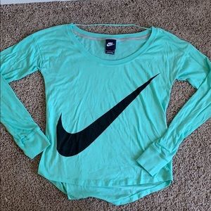 Nike Light Blue Long Sleeve Shirt